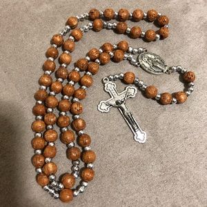 Beautiful Wooded chained Rosary